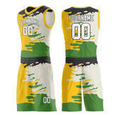 Custom Graffiti Pattern Aqua Basketball Uniform Personailzed Printed Athletic Sports Mesh Jersey